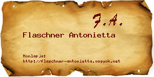 Flaschner Antonietta névjegykártya
